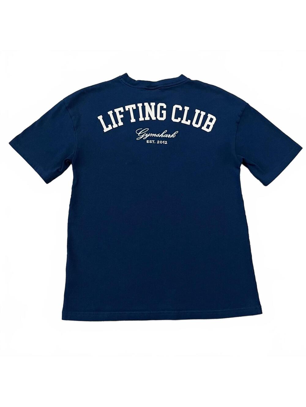 Gymshark Womens Lifting Club T Shirt Blue Size XS